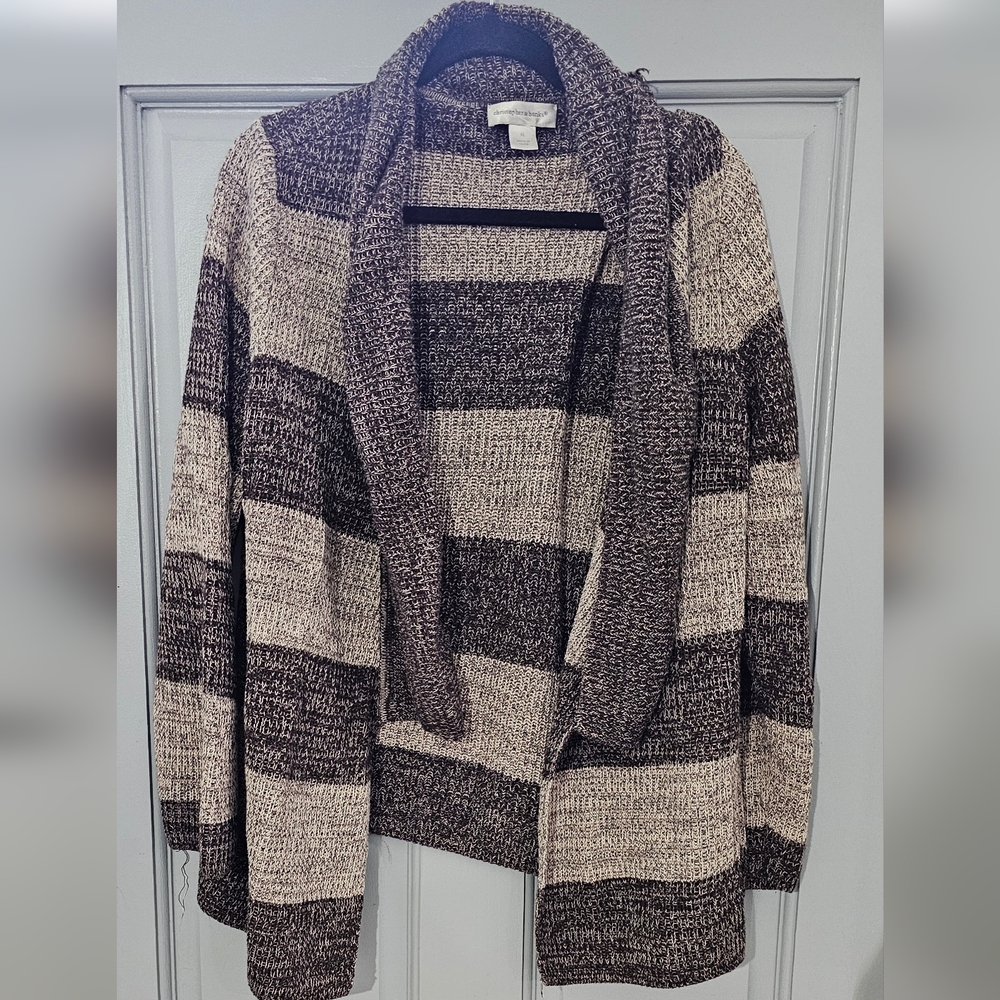 Christopher & Banks Black and Cream Knit Sweater